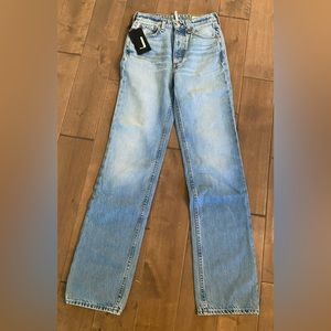 NWT! Rag & Bone designer jeans, Alex high rise straight leg, size 23